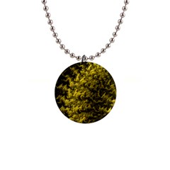 Rich Yellow Digital Abstract 1  Button Necklace by Pakrebo