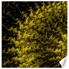 Rich Yellow Digital Abstract Canvas 16  X 16  by Pakrebo