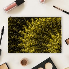 Rich Yellow Digital Abstract Cosmetic Bag (large) by Pakrebo