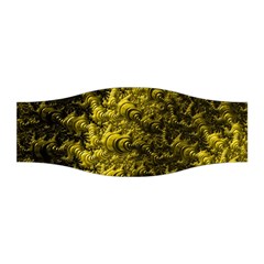 Rich Yellow Digital Abstract Stretchable Headband by Pakrebo