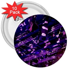 Light Violet Purple Technology 3  Buttons (10 Pack)  by Pakrebo