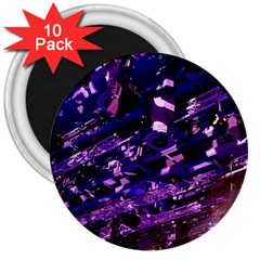 Light Violet Purple Technology 3  Magnets (10 Pack)  by Pakrebo