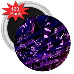 Light Violet Purple Technology 3  Magnets (100 Pack) by Pakrebo