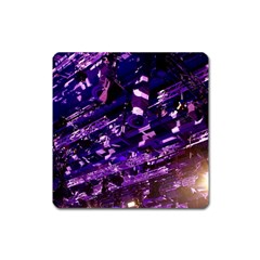 Light Violet Purple Technology Square Magnet by Pakrebo