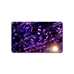 Light Violet Purple Technology Magnet (name Card) by Pakrebo