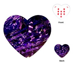 Light Violet Purple Technology Playing Cards Single Design (heart) by Pakrebo