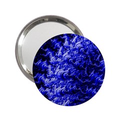 Rich Blue Digital Abstract 2.25  Handbag Mirrors