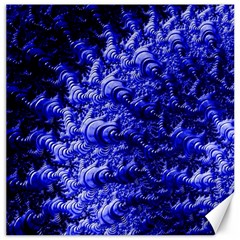 Rich Blue Digital Abstract Canvas 16  X 16  by Pakrebo