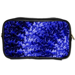 Rich Blue Digital Abstract Toiletries Bag (one Side) by Pakrebo