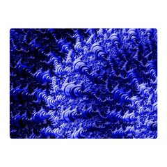 Rich Blue Digital Abstract Double Sided Flano Blanket (mini)  by Pakrebo