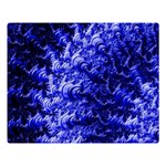 Rich Blue Digital Abstract Double Sided Flano Blanket (Large)  80 x60  Blanket Front