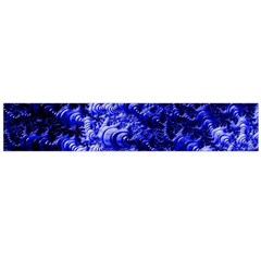 Rich Blue Digital Abstract Large Flano Scarf 