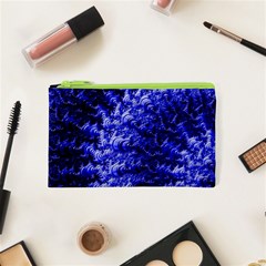 Rich Blue Digital Abstract Cosmetic Bag (xs) by Pakrebo