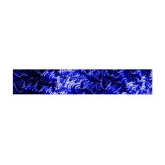 Rich Blue Digital Abstract Flano Scarf (Mini)