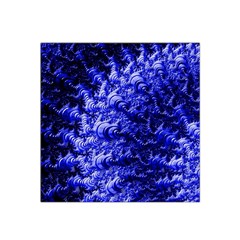 Rich Blue Digital Abstract Satin Bandana Scarf