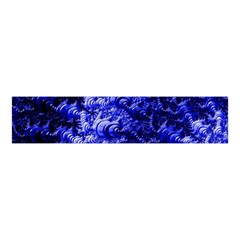 Rich Blue Digital Abstract Velvet Scrunchie