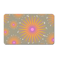 Background Floral Non Seamless Magnet (rectangular) by Pakrebo