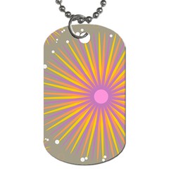 Background Floral Non Seamless Dog Tag (two Sides) by Pakrebo