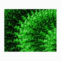 Green Abstract Fractal Background Small Glasses Cloth (2 Sides) by Pakrebo