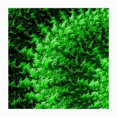 Green Abstract Fractal Background Medium Glasses Cloth by Pakrebo