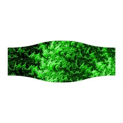 Green Abstract Fractal Background Stretchable Headband by Pakrebo