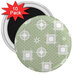 Background Non Seamless Pattern 3  Magnets (10 Pack)  by Pakrebo