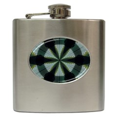 Lines Abstract Background Hip Flask (6 Oz) by Pakrebo