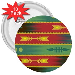 Background Non Seamless Pattern 3  Buttons (10 Pack)  by Pakrebo