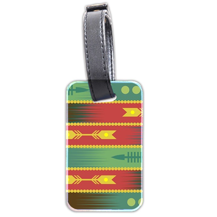 Background Non Seamless Pattern Luggage Tag (two sides)