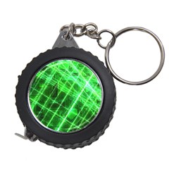 Futuristic Background Laser Green Measuring Tape