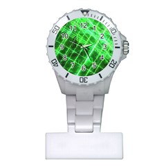 Futuristic Background Laser Green Plastic Nurses Watch