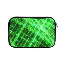 Futuristic Background Laser Green Apple MacBook Pro 13  Zipper Case