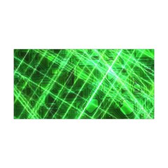 Futuristic Background Laser Green Yoga Headband