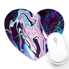 Color Acrylic Paint Art Painting Heart Mousepads by Pakrebo