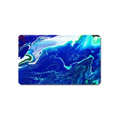 Paint Acrylic Paint Art Painting Blue Magnet (name Card) by Pakrebo