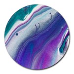 Color Acrylic Paint Art Painting Round Mousepads Front