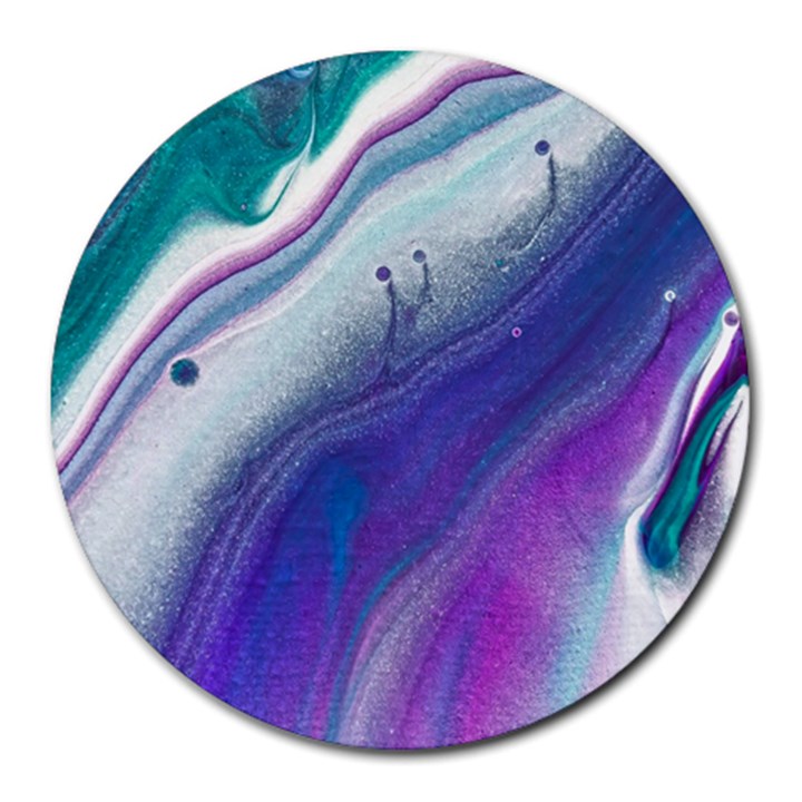 Color Acrylic Paint Art Painting Round Mousepads