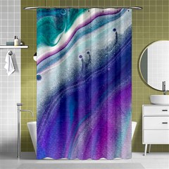 Color Acrylic Paint Art Painting Shower Curtain 48  X 72  (small)  by Pakrebo