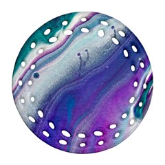 Color Acrylic Paint Art Painting Ornament (round Filigree)