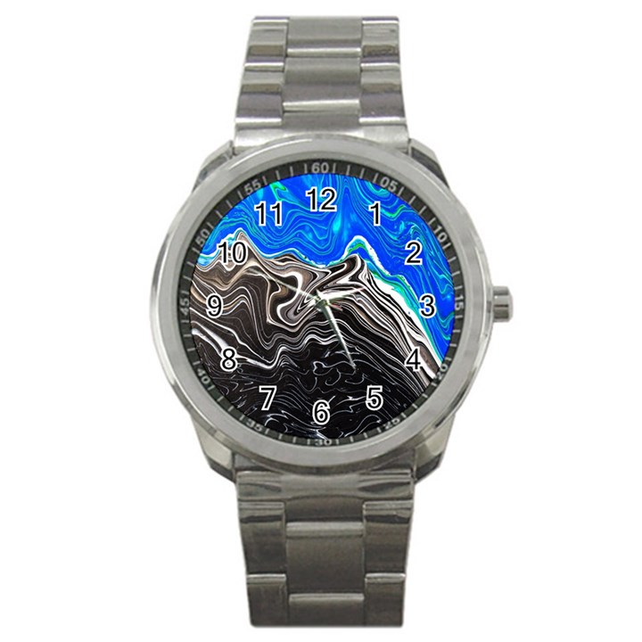 Paint Acrylic Paint Art Colorful Sport Metal Watch