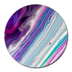 Color Acrylic Paint Art Painting Round Mousepads by Pakrebo