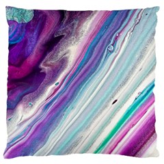 Color Acrylic Paint Art Painting Standard Flano Cushion Case (one Side) by Pakrebo