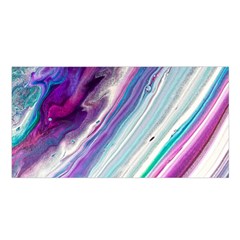 Color Acrylic Paint Art Painting Satin Shawl