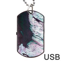 Color Acrylic Paint Art Painting Dog Tag Usb Flash (two Sides) by Pakrebo