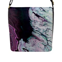 Color Acrylic Paint Art Painting Flap Closure Messenger Bag (l) by Pakrebo