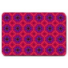 Retro Abstract Boho Unique Large Doormat 