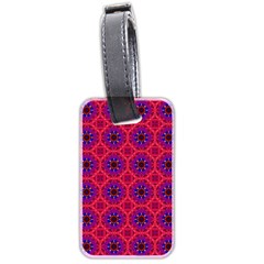 Retro Abstract Boho Unique Luggage Tag (two Sides) by Pakrebo