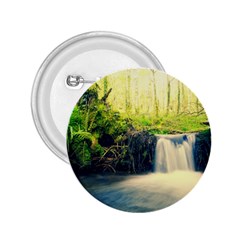 Waterfall River Nature Forest 2 25  Buttons by Pakrebo