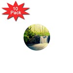 Waterfall River Nature Forest 1  Mini Magnet (10 pack)  Front