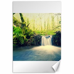 Waterfall River Nature Forest Canvas 20  X 30 